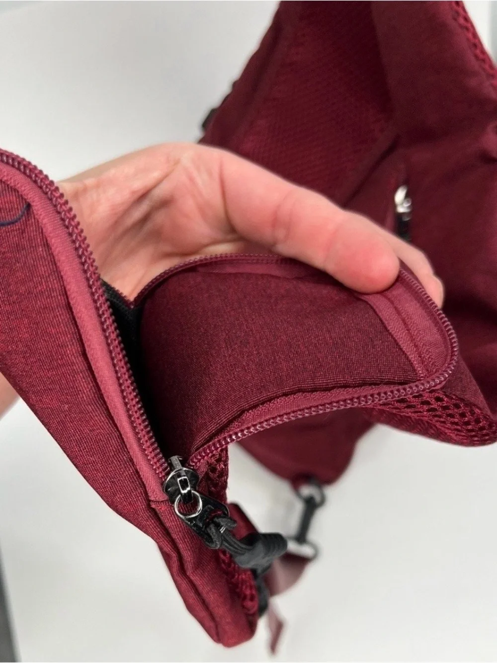 Jessie & James Sling Backpack Tactical Burgundy Bag Removable Holster EDC. CWW